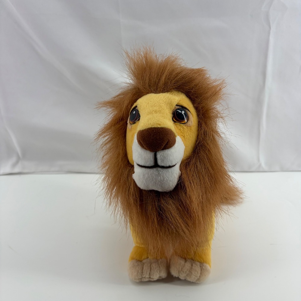 Vintage 1994 Disney The Lion King Simba Plush Mattel Standing Lion Toy Mane
